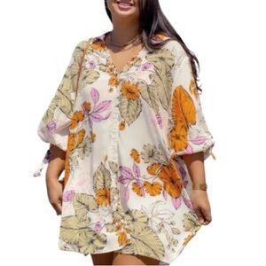 Cupshe Floral Dress/Cover-Up